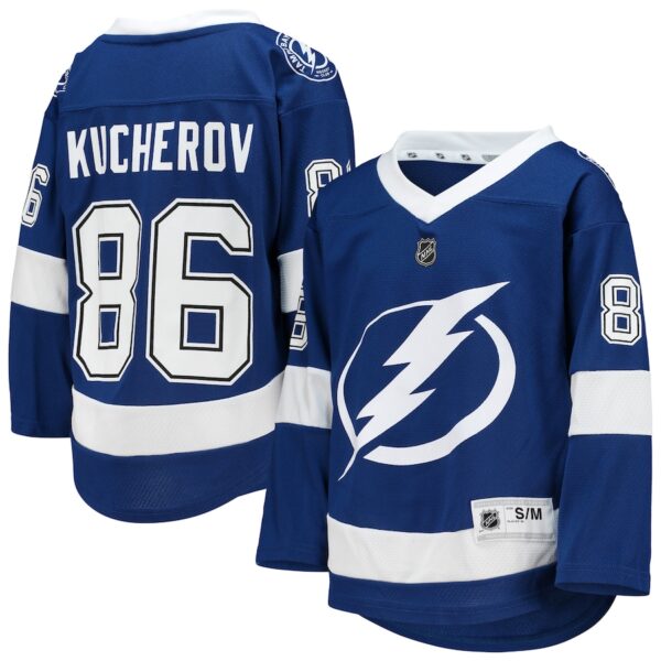 Nikita Kucherov Tampa Bay Lightning Youth Home Jersey4u Player Jersey - Blue photo 1 Jersey4u