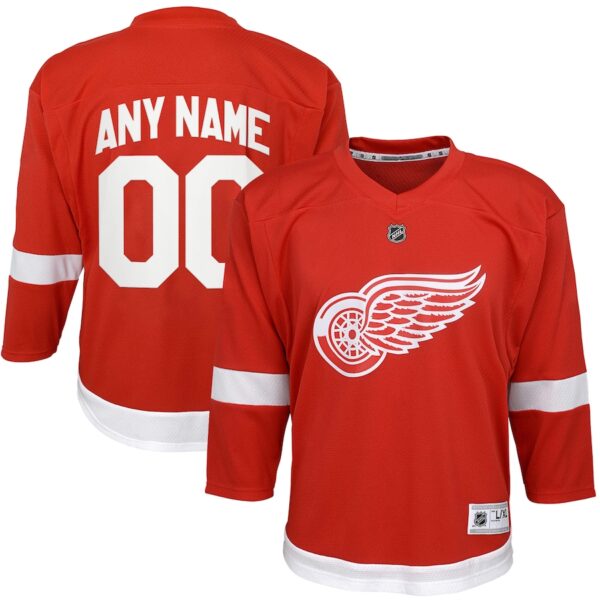 Detroit Red Wings Youth Home Jersey4u Custom Jersey - Red photo 1 Jersey4u