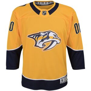 Nashville Predators Youth Home Premier Custom Jersey - Yellow photo 2 Jersey4u